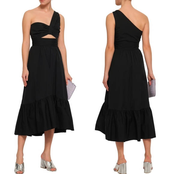 A.L.C. One-shoulder Cutout Athens Dress in Black - Picture 13 of 13